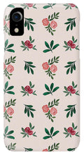 Load image into Gallery viewer, Pink Roses and Leaves Pattern - Phone Case