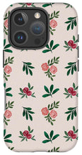 Load image into Gallery viewer, Pink Roses and Leaves Pattern - Phone Case