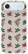 Load image into Gallery viewer, Pink Roses and Leaves Pattern - Phone Case