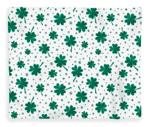 Four Leaf Clover St. Patrick's Day Pattern - Blanket
