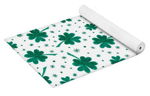 Load image into Gallery viewer, Four Leaf Clover St. Patrick&#39;s Day Pattern - Yoga Mat