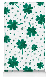 Four Leaf Clover St. Patrick's Day Pattern - Yoga Mat