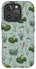 Load image into Gallery viewer, Frog and Dragonfly Pattern - Phone Case