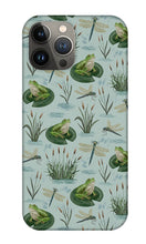 Load image into Gallery viewer, Frog and Dragonfly Pattern - Phone Case