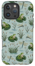 Load image into Gallery viewer, Frog and Dragonfly Pattern - Phone Case