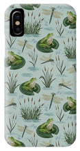 Load image into Gallery viewer, Frog and Dragonfly Pattern - Phone Case