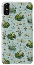 Load image into Gallery viewer, Frog and Dragonfly Pattern - Phone Case