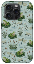 Load image into Gallery viewer, Frog and Dragonfly Pattern - Phone Case