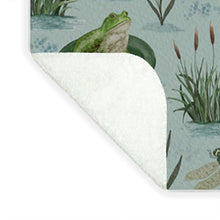 Load image into Gallery viewer, Frog and Dragonfly Pattern - Blanket