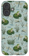 Load image into Gallery viewer, Frog and Dragonfly Pattern - Phone Case