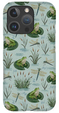 Load image into Gallery viewer, Frog and Dragonfly Pattern - Phone Case
