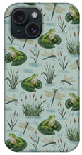 Load image into Gallery viewer, Frog and Dragonfly Pattern - Phone Case