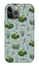 Load image into Gallery viewer, Frog and Dragonfly Pattern - Phone Case