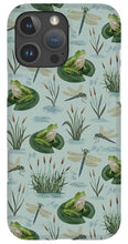 Load image into Gallery viewer, Frog and Dragonfly Pattern - Phone Case