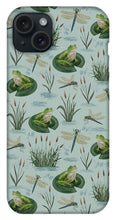 Load image into Gallery viewer, Frog and Dragonfly Pattern - Phone Case