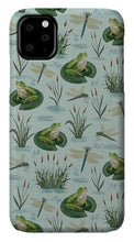 Load image into Gallery viewer, Frog and Dragonfly Pattern - Phone Case