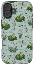 Load image into Gallery viewer, Frog and Dragonfly Pattern - Phone Case