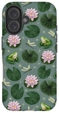 Load image into Gallery viewer, Frog and Lotus Pattern - Phone Case