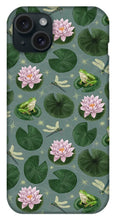 Load image into Gallery viewer, Frog and Lotus Pattern - Phone Case