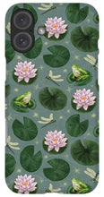 Load image into Gallery viewer, Frog and Lotus Pattern - Phone Case