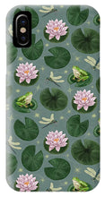 Load image into Gallery viewer, Frog and Lotus Pattern - Phone Case