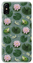 Load image into Gallery viewer, Frog and Lotus Pattern - Phone Case
