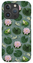 Load image into Gallery viewer, Frog and Lotus Pattern - Phone Case