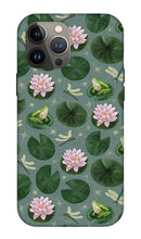 Load image into Gallery viewer, Frog and Lotus Pattern - Phone Case
