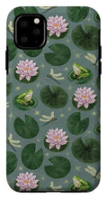Load image into Gallery viewer, Frog and Lotus Pattern - Phone Case