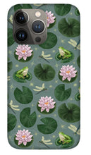 Load image into Gallery viewer, Frog and Lotus Pattern - Phone Case