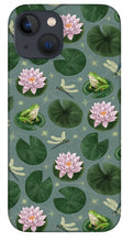 Load image into Gallery viewer, Frog and Lotus Pattern - Phone Case