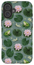 Load image into Gallery viewer, Frog and Lotus Pattern - Phone Case