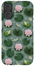 Load image into Gallery viewer, Frog and Lotus Pattern - Phone Case