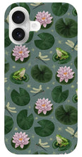 Load image into Gallery viewer, Frog and Lotus Pattern - Phone Case