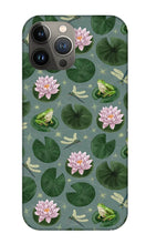 Load image into Gallery viewer, Frog and Lotus Pattern - Phone Case