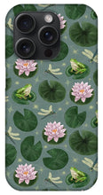 Load image into Gallery viewer, Frog and Lotus Pattern - Phone Case