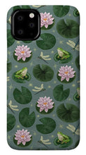 Load image into Gallery viewer, Frog and Lotus Pattern - Phone Case