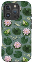 Load image into Gallery viewer, Frog and Lotus Pattern - Phone Case