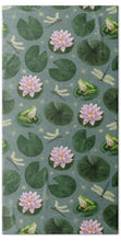 Load image into Gallery viewer, Frog and Lotus Pattern - Beach Towel