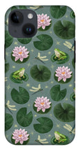Load image into Gallery viewer, Frog and Lotus Pattern - Phone Case