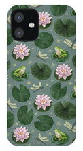 Load image into Gallery viewer, Frog and Lotus Pattern - Phone Case