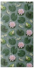 Load image into Gallery viewer, Frog and Lotus Pattern - Bath Towel