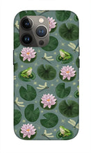 Load image into Gallery viewer, Frog and Lotus Pattern - Phone Case