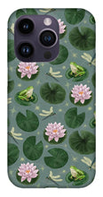 Load image into Gallery viewer, Frog and Lotus Pattern - Phone Case