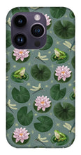 Load image into Gallery viewer, Frog and Lotus Pattern - Phone Case