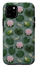 Load image into Gallery viewer, Frog and Lotus Pattern - Phone Case