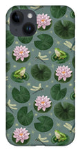 Load image into Gallery viewer, Frog and Lotus Pattern - Phone Case