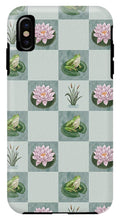 Load image into Gallery viewer, Frog and Lily Pad Checkered Pattern - Phone Case