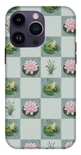 Load image into Gallery viewer, Frog and Lily Pad Checkered Pattern - Phone Case