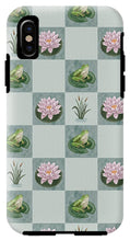 Load image into Gallery viewer, Frog and Lily Pad Checkered Pattern - Phone Case